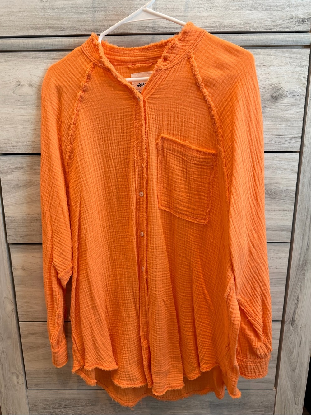 Summer oversized button-down shirt!